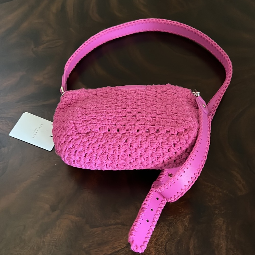 Ted Baker Maglila Knitted Crochet CrossBody Bag. - Picture 9 of 16